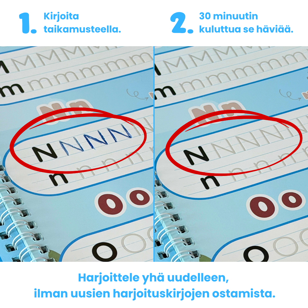 Bokstavslandet - Taianomainen käsialaharjoitussetti