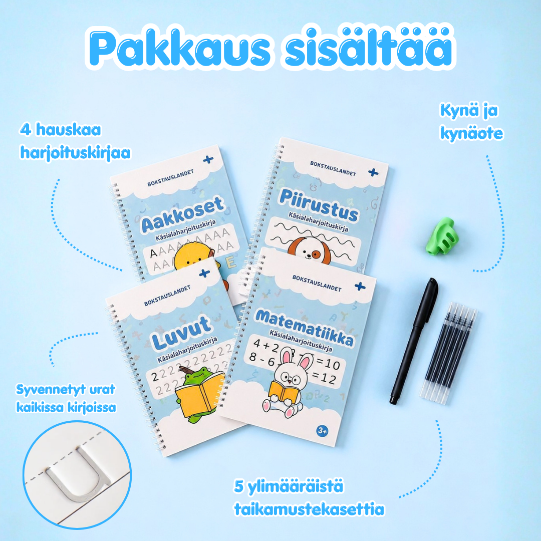 Bokstavslandet - Taianomainen käsialaharjoitussetti